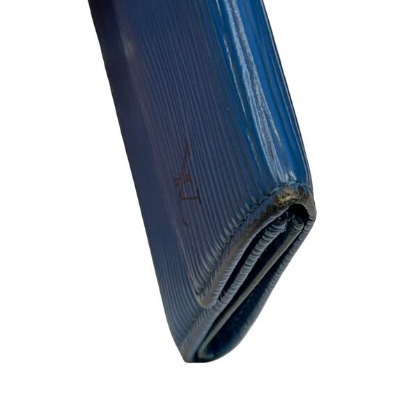 Louis Vuitton Epi Toledo Blue Viennois Wallet 1996 Made in Spain - Picture 11 of 15